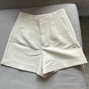 Zara beige XS high waisted shorts